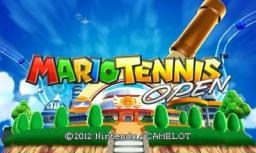 Mario Tennis Open Title Screen
